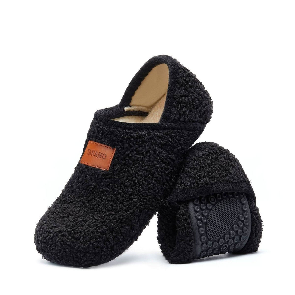 House Slippers for Women Men Indoor Barefoot Slippers Socks Furry Slip on House Shoes Cozy Comfy Slippers for Home Bedroom Travel Yoga - Love Salve 