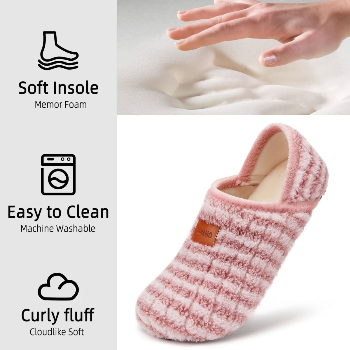 House Slippers for Women Men Indoor Barefoot Slippers Socks Furry Slip on House Shoes Cozy Comfy Slippers for Home Bedroom Travel Yoga - Love Salve 