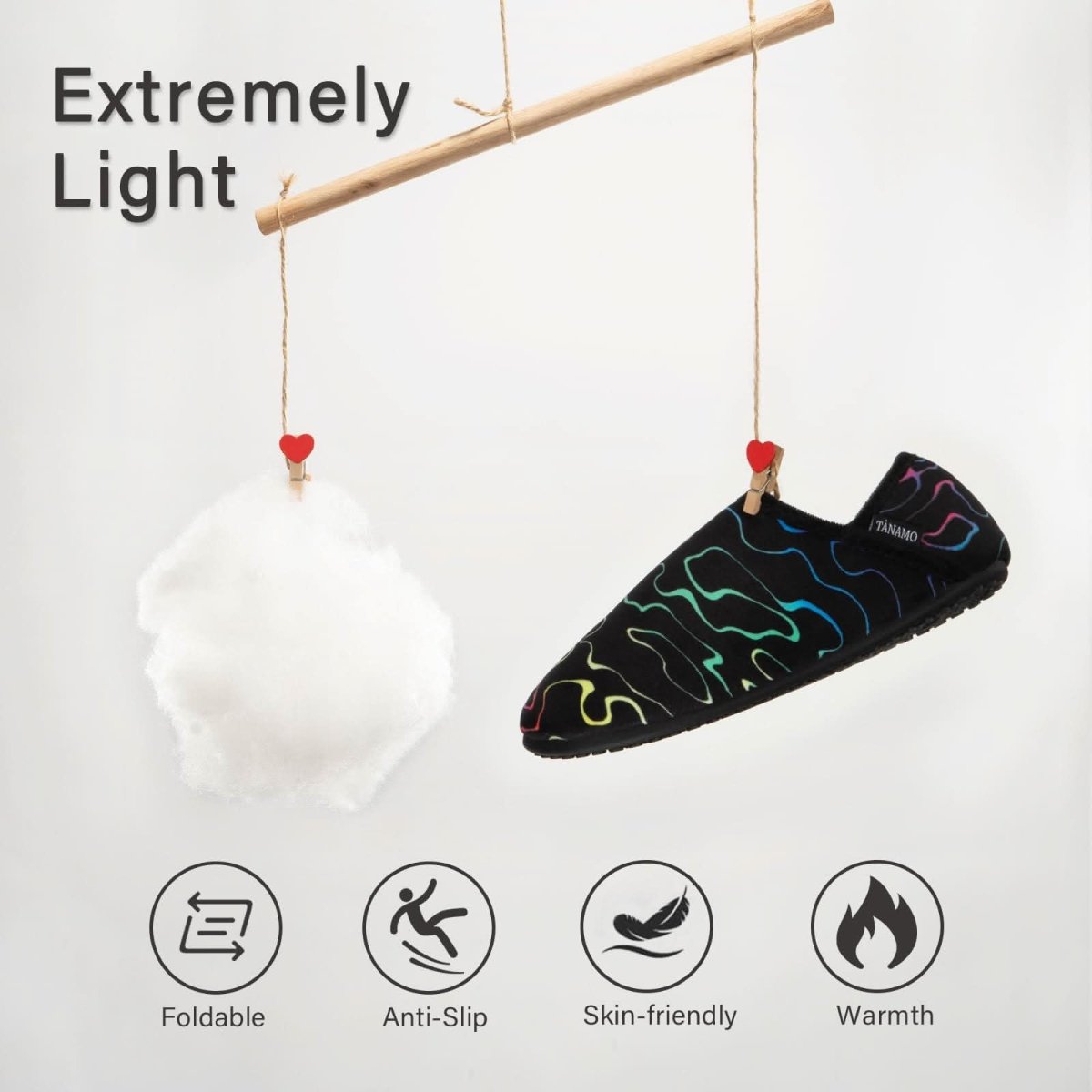 House Slippers for Women Men Indoor Barefoot Slippers Socks Furry Slip on House Shoes Cozy Comfy Slippers for Home Bedroom Travel Yoga - Love Salve 