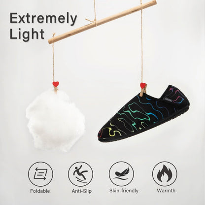 House Slippers for Women Men Indoor Barefoot Slippers Socks Furry Slip on House Shoes Cozy Comfy Slippers for Home Bedroom Travel Yoga - Love Salve 