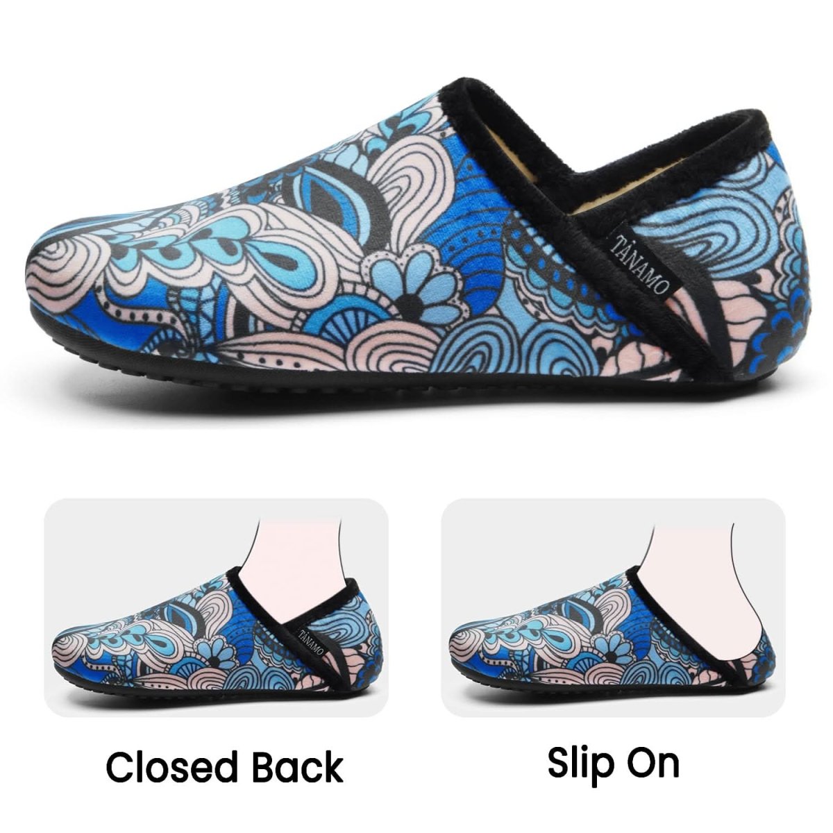 House Slippers for Women Men Indoor Barefoot Slippers Socks Furry Slip on House Shoes Cozy Comfy Slippers for Home Bedroom Travel Yoga - Love Salve 