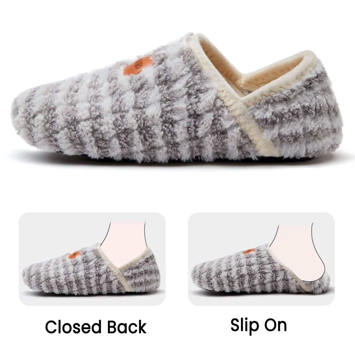 House Slippers for Women Men Indoor Barefoot Slippers Socks Furry Slip on House Shoes Cozy Comfy Slippers for Home Bedroom Travel Yoga - Love Salve 