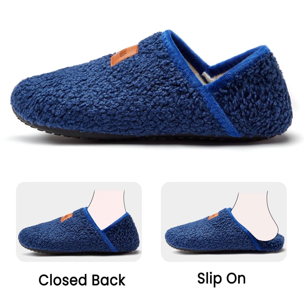 House Slippers for Women Men Indoor Barefoot Slippers Socks Furry Slip on House Shoes Cozy Comfy Slippers for Home Bedroom Travel Yoga - Love Salve 