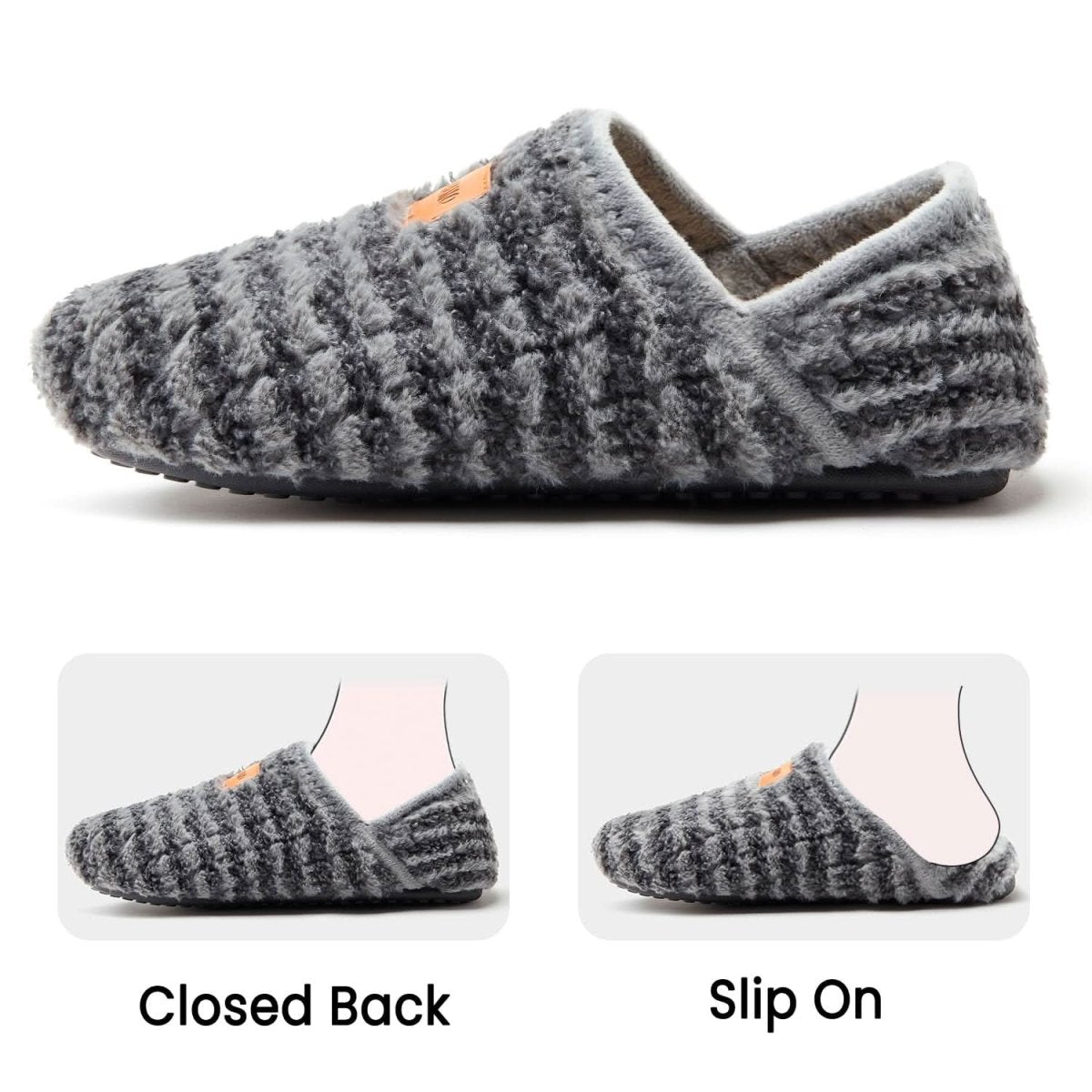 House Slippers for Women Men Indoor Barefoot Slippers Socks Furry Slip on House Shoes Cozy Comfy Slippers for Home Bedroom Travel Yoga - Love Salve 