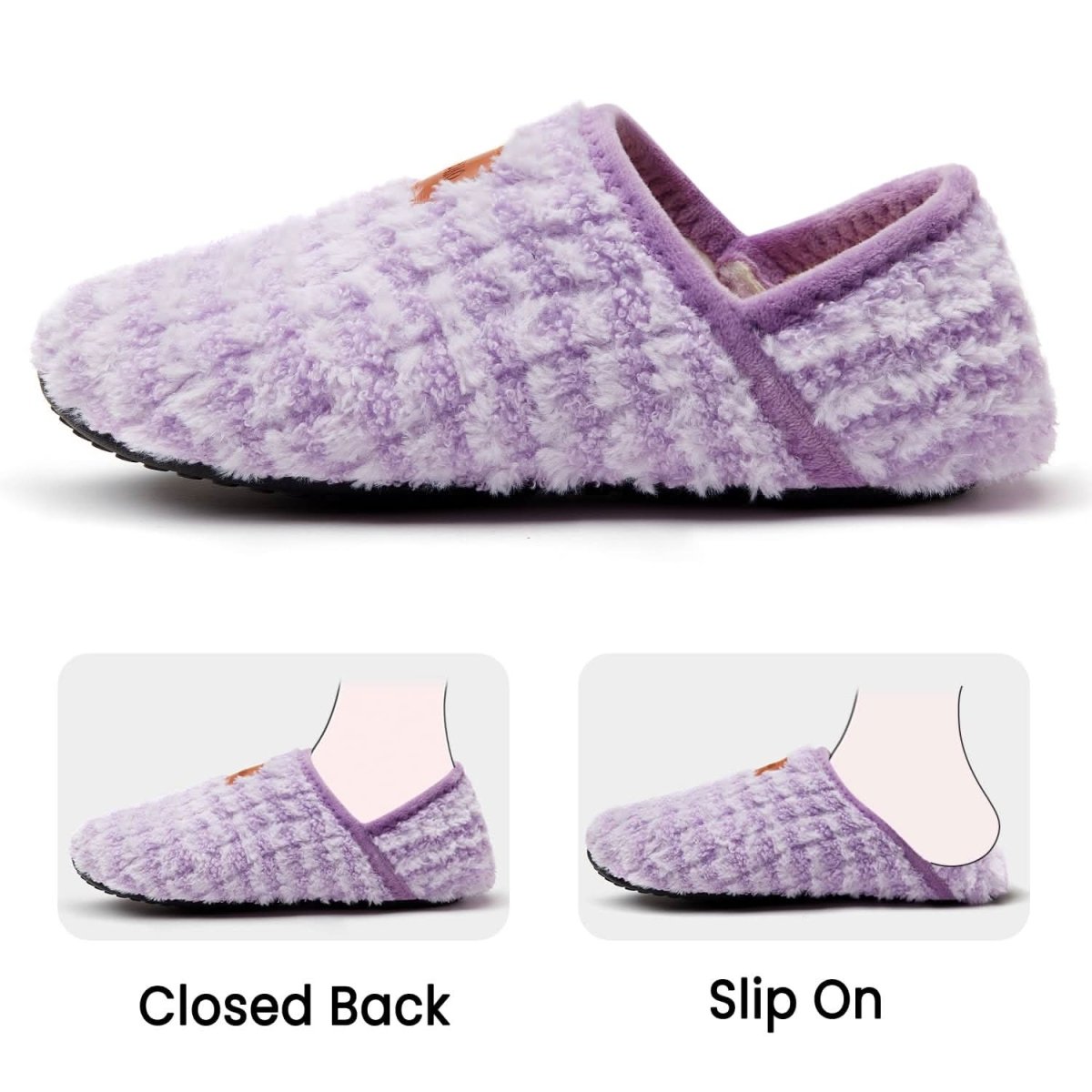 House Slippers for Women Men Indoor Barefoot Slippers Socks Furry Slip on House Shoes Cozy Comfy Slippers for Home Bedroom Travel Yoga - Love Salve 