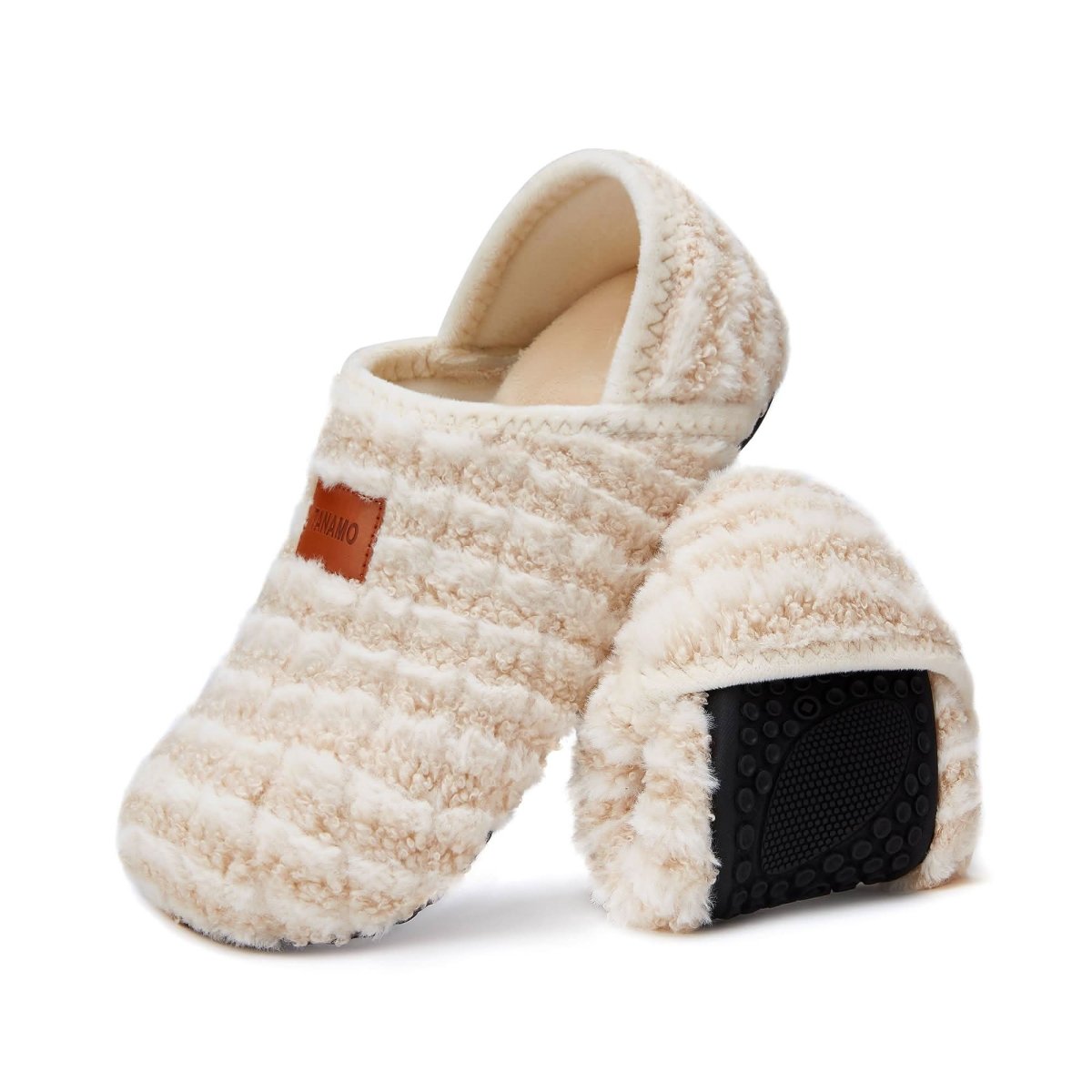 House Slippers for Women Men Indoor Barefoot Slippers Socks Furry Slip on House Shoes Cozy Comfy Slippers for Home Bedroom Travel Yoga - Love Salve 