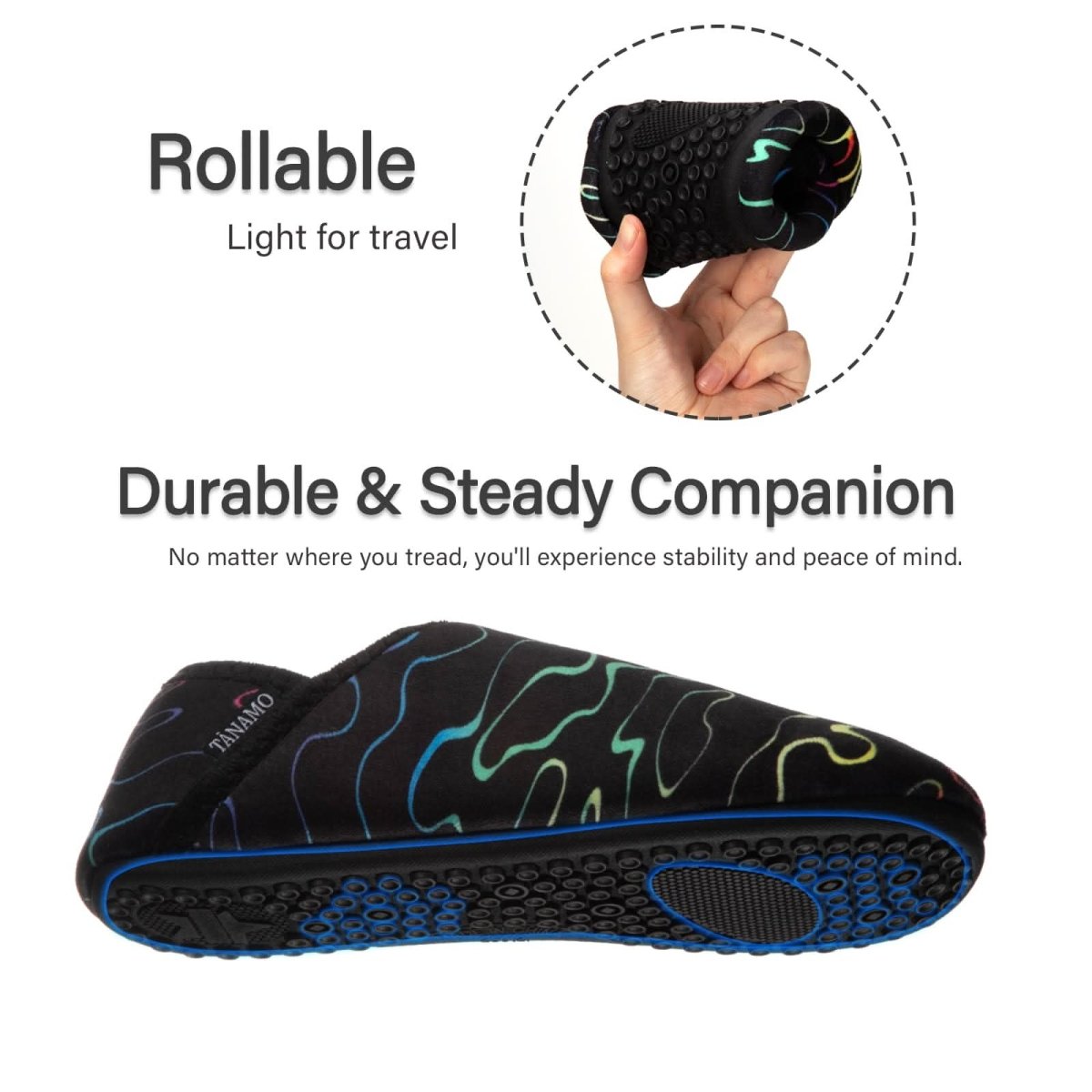 House Slippers for Women Men Indoor Barefoot Slippers Socks Furry Slip on House Shoes Cozy Comfy Slippers for Home Bedroom Travel Yoga - Love Salve 