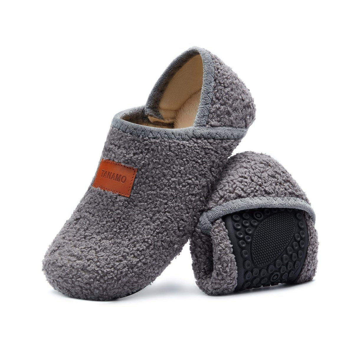 House Slippers for Women Men Indoor Barefoot Slippers Socks Furry Slip on House Shoes Cozy Comfy Slippers for Home Bedroom Travel Yoga - Love Salve 