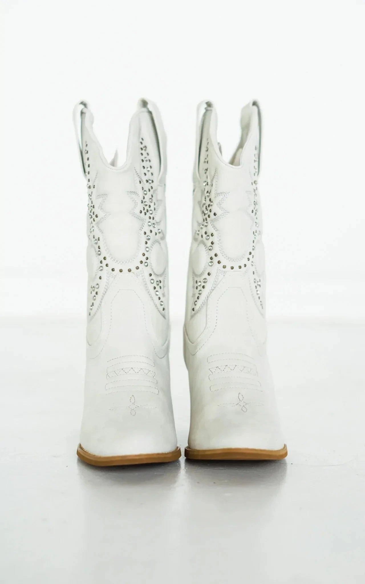Houston Western Boots in White Naughty Monkey
