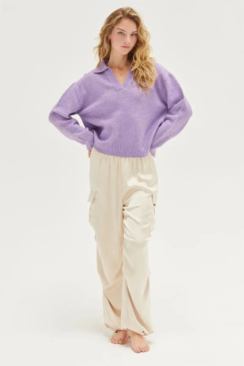 HYFVE Approach Satin Drawstring Hem Cargo Pants for Women - Love Salve 