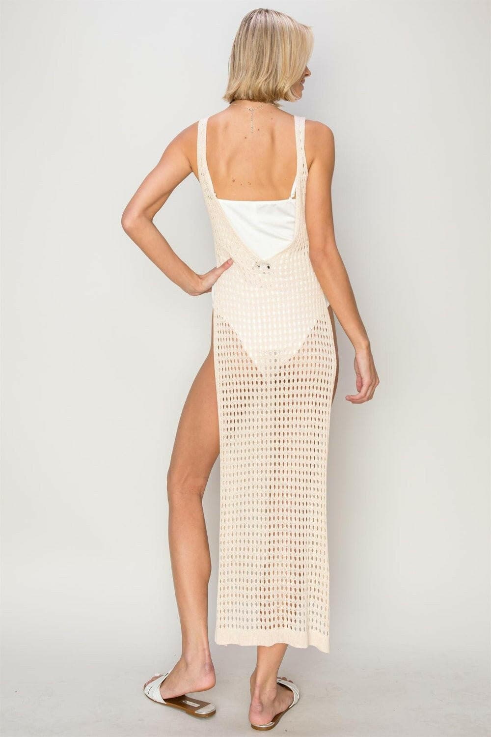 HYFVE Crochet Backless Cover Up Dress - Love Salve