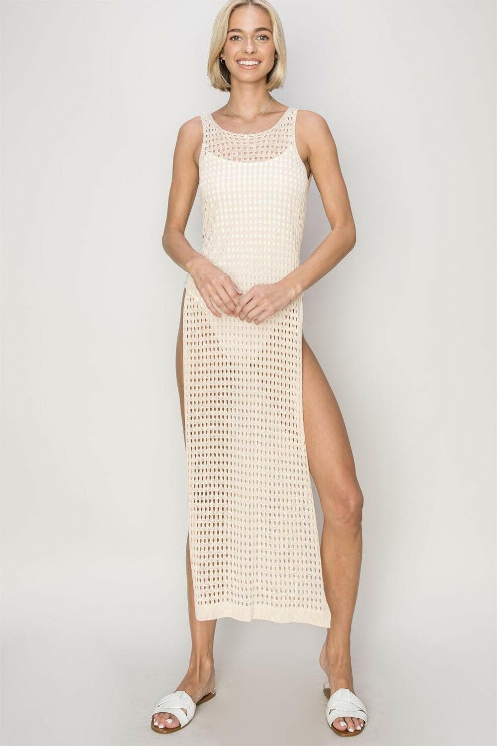 HYFVE Crochet Backless Cover Up Dress - Love Salve