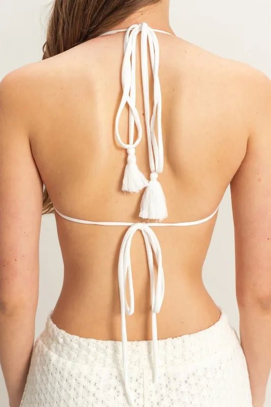 HYFVE Crochet Bra and Drawstring Pants Set - Love Salve
