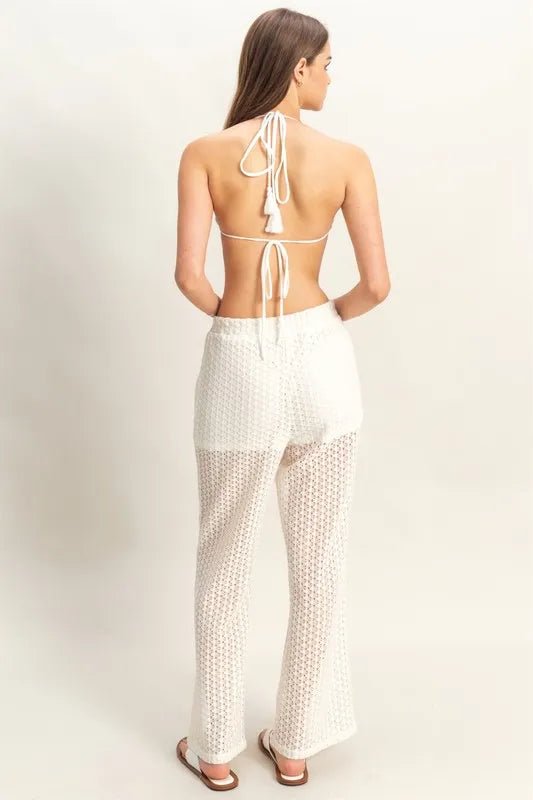 HYFVE Crochet Bra and Drawstring Pants Set - Love Salve