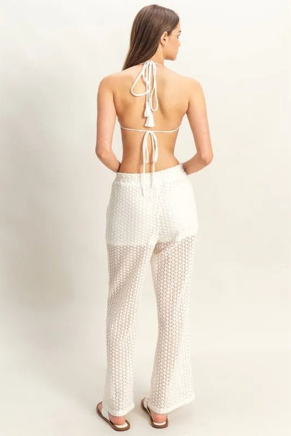HYFVE Crochet Bra and Drawstring Pants Set - Love Salve