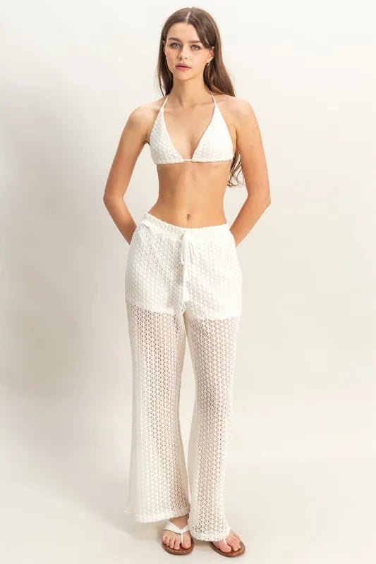 HYFVE Crochet Bra and Drawstring Pants Set - Love Salve