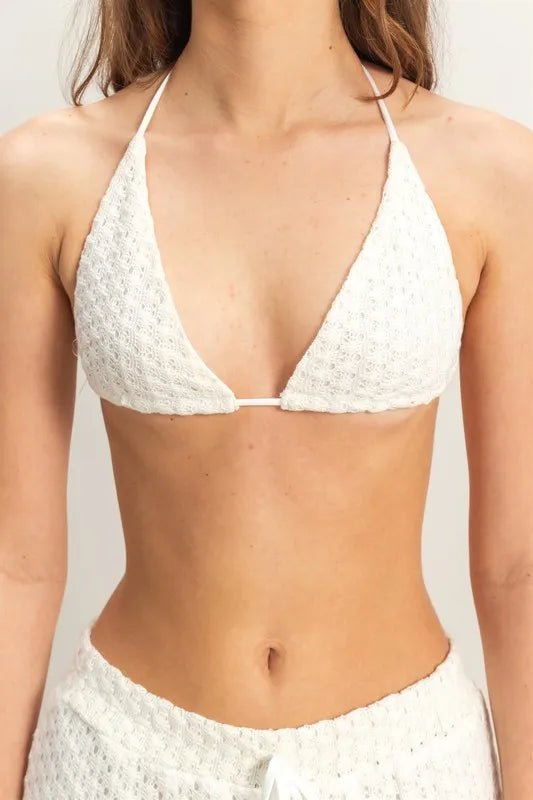 HYFVE Crochet Bra and Drawstring Pants Set - Love Salve
