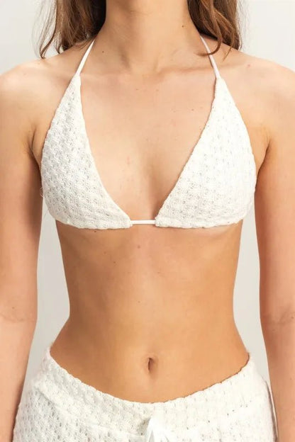 HYFVE Crochet Bra and Drawstring Pants Set - Love Salve