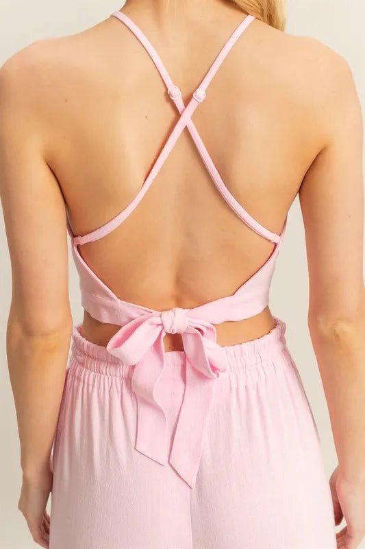 HYFVE Crop Top and Cargo Pants Set - Love Salve