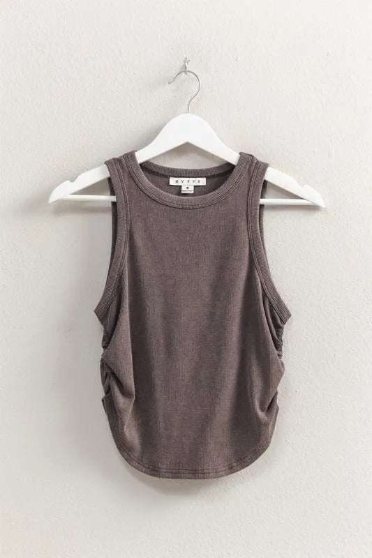 HYFVE Mineral Wash Rib Knit Tank for Casual Chic Style - Love Salve 