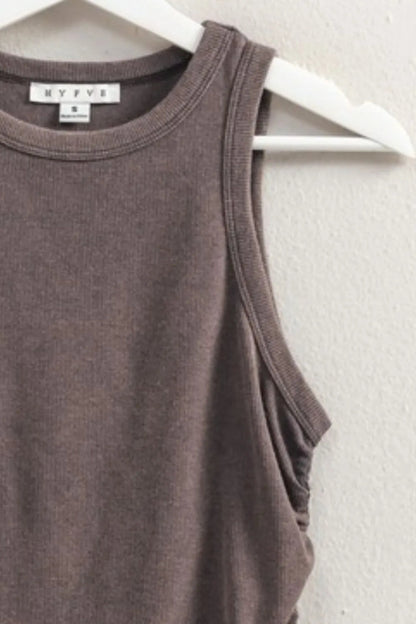 HYFVE Mineral Wash Rib Knit Tank for Casual Chic Style - Love Salve 