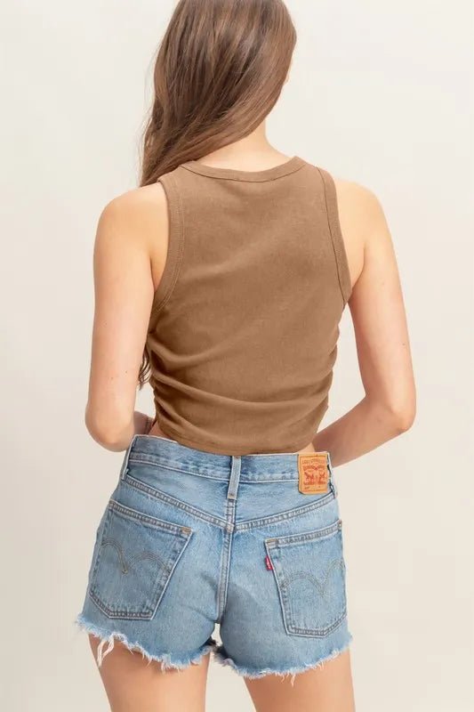 HYFVE Mineral Wash Rib Knit Tank for Trendy Style - Love Salve 