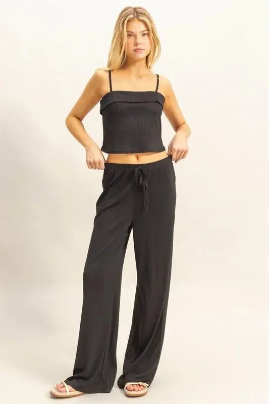HYFVE Rib Knit Cami Top and Pants Set - Love Salve