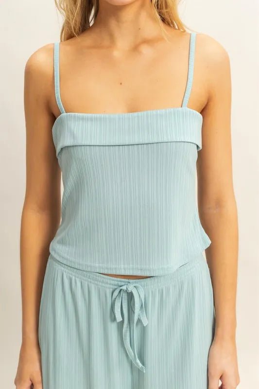 HYFVE Rib Knit Cami Top and Pants Set - Love Salve