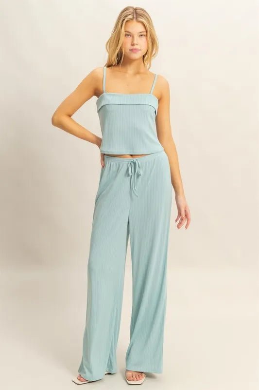 HYFVE Rib Knit Cami Top and Pants Set - Love Salve