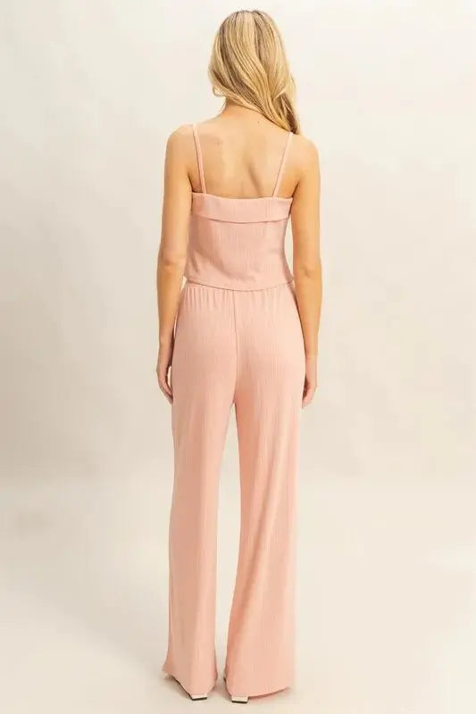 HYFVE Rib Knit Cami Top and Pants Set - Love Salve