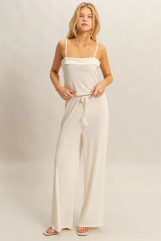 HYFVE Rib Knit Cami Top and Pants Set - Love Salve