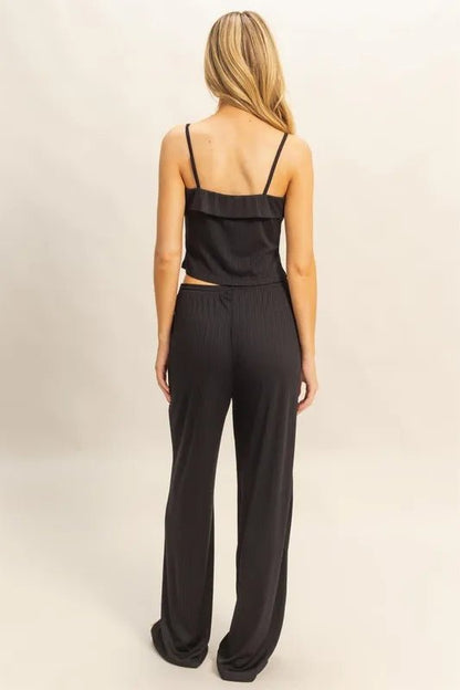 HYFVE Rib Knit Cami Top and Pants Set - Love Salve
