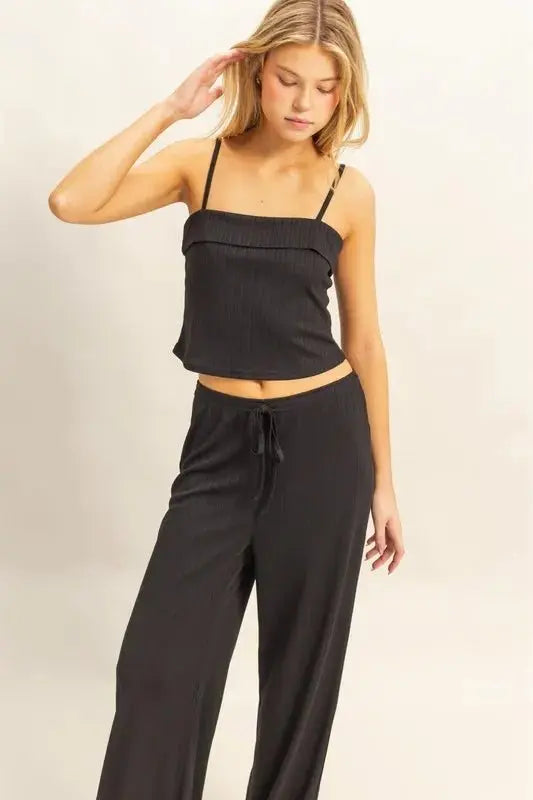 HYFVE Rib Knit Cami Top and Pants Set - Love Salve