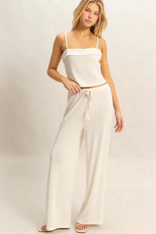 HYFVE Rib Knit Cami Top and Pants Set - Love Salve
