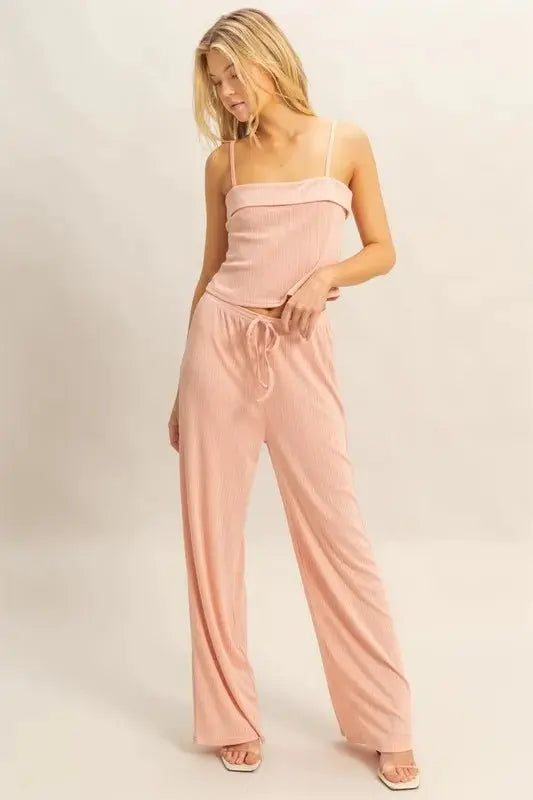 HYFVE Rib Knit Cami Top and Pants Set - Love Salve