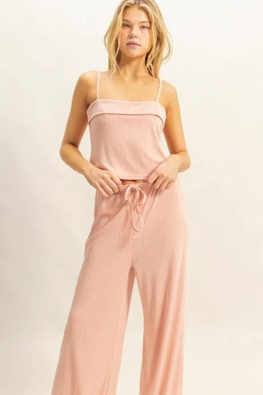 HYFVE Rib Knit Cami Top and Pants Set - Love Salve
