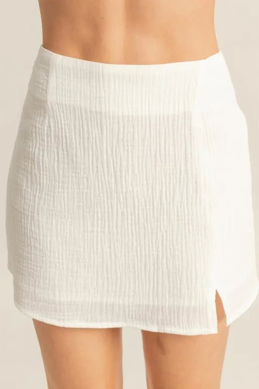 HYFVE Ruched Bra Top and Mini Skirt Set - Love Salve