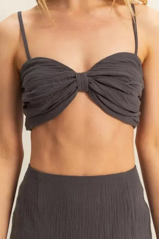 HYFVE Ruched Bra Top and Mini Skirt Set - Love Salve