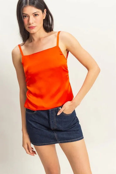HYFVE Satin Back Tie Detail Cami for Elegant Looks - Love Salve 