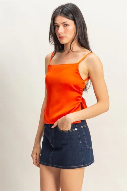 HYFVE Satin Back Tie Detail Cami for Elegant Looks - Love Salve 