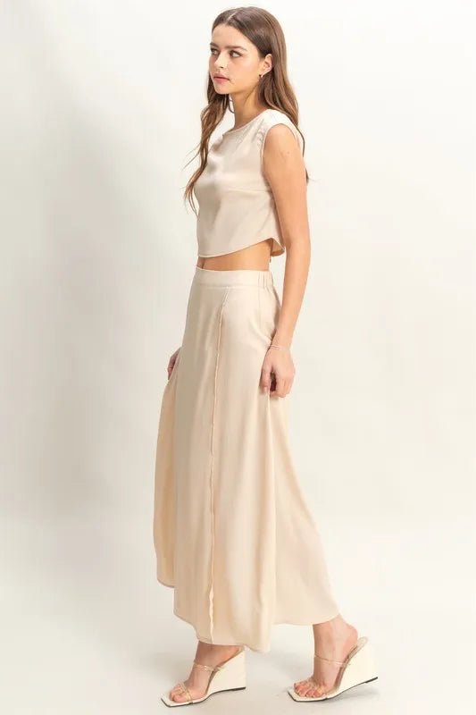 HYFVE Sleeveless Top and Maxi Skirt Set - Love Salve