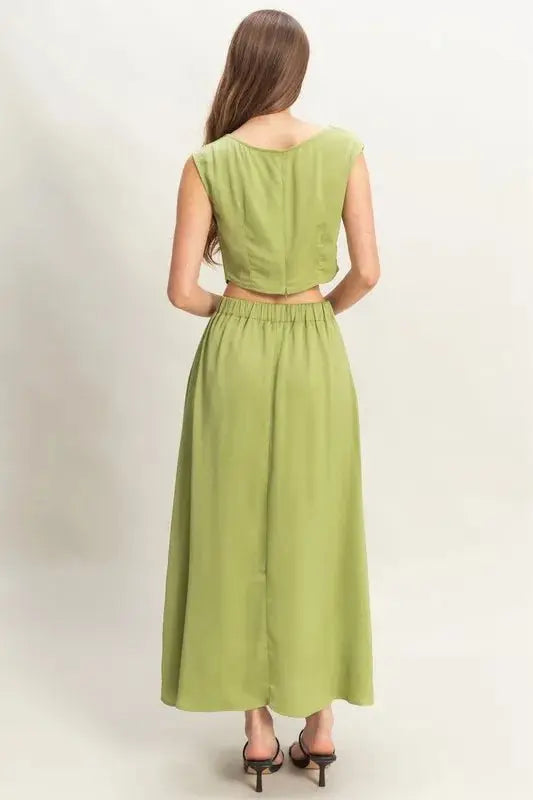 HYFVE Sleeveless Top and Maxi Skirt Set - Love Salve