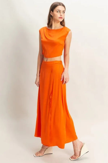 HYFVE Sleeveless Top and Maxi Skirt Set - Love Salve