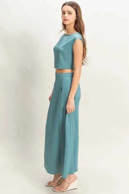 HYFVE Sleeveless Top and Maxi Skirt Set - Love Salve