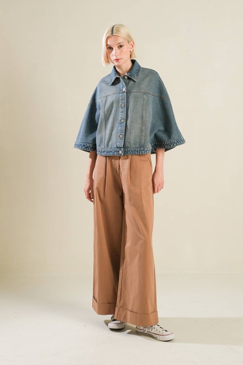 I REMEMBER EVERYTHING DENIM CAPELET - Love Salve