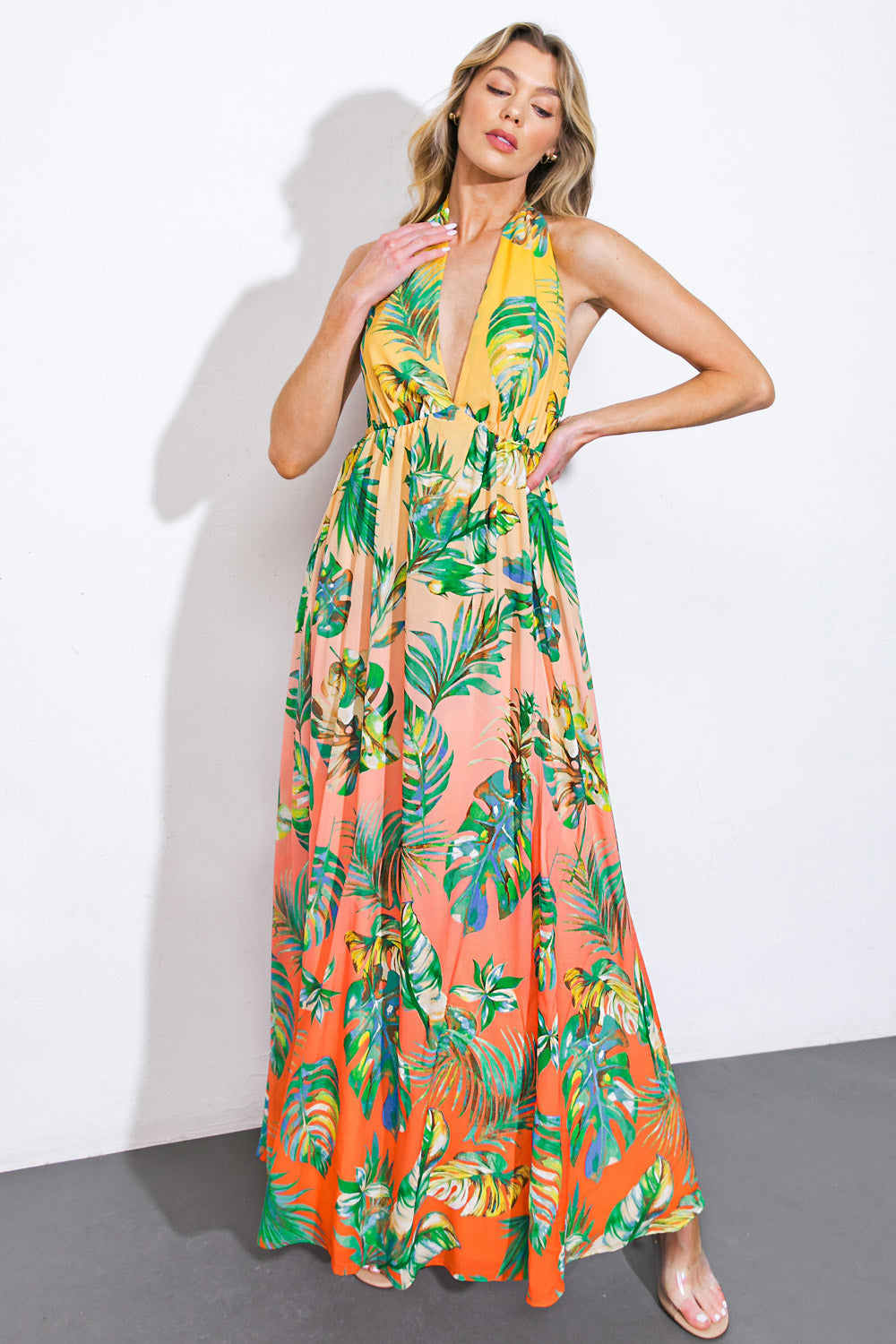 ADORABLE DAYS WOVEN MAXI DRESS