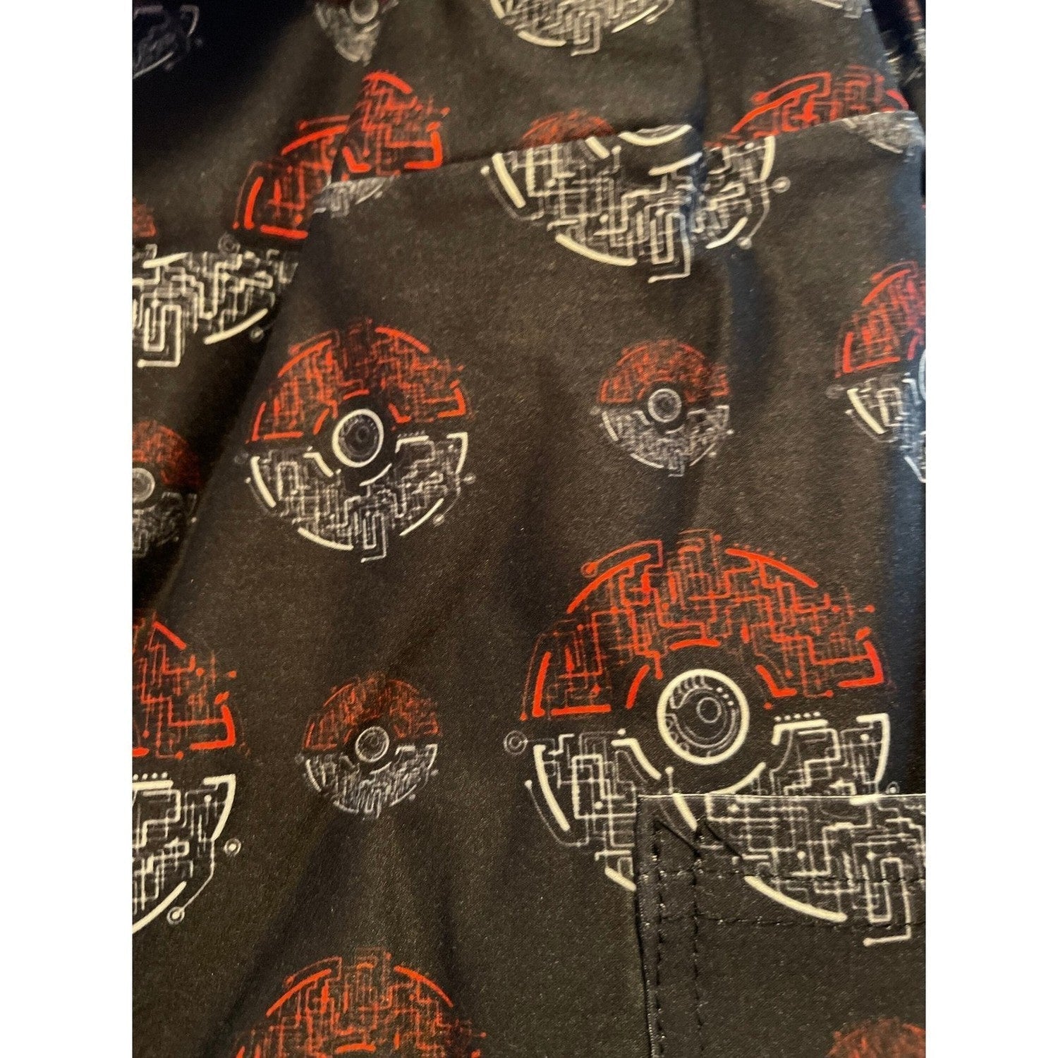 Red White Ball Leggings with Pockets - Capri or Full Length MM