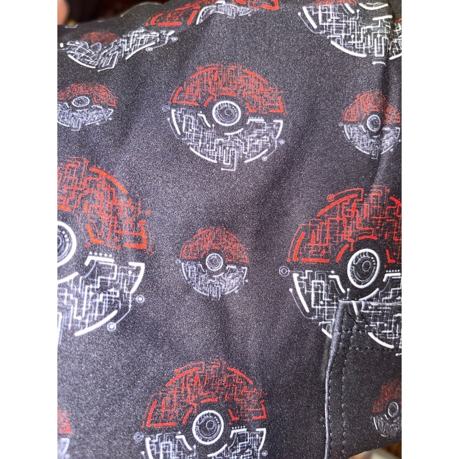 Red White Ball Leggings with Pockets - Capri or Full Length MM