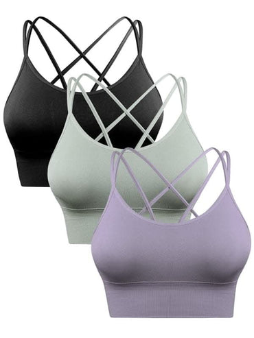 Seamless crisscross bras 3 pack - Love Salve 