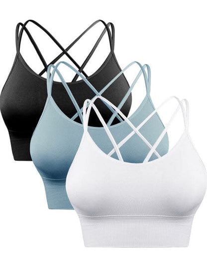 Seamless crisscross bras 3 pack - Love Salve 